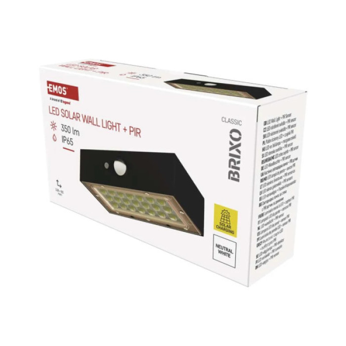 Світильник EMOS 350 лм IP65 4000K PIR (ZG162S)