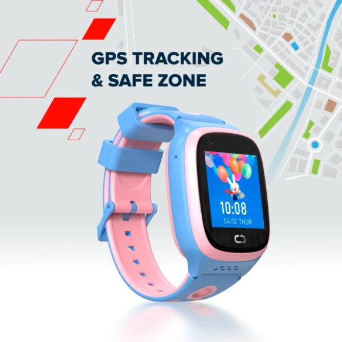 Смарт-годинник Canyon ZEFIR KW-49 E-SIM 4G GPS Blue Дитячий смарт-годинник (CNE-KW49BL)