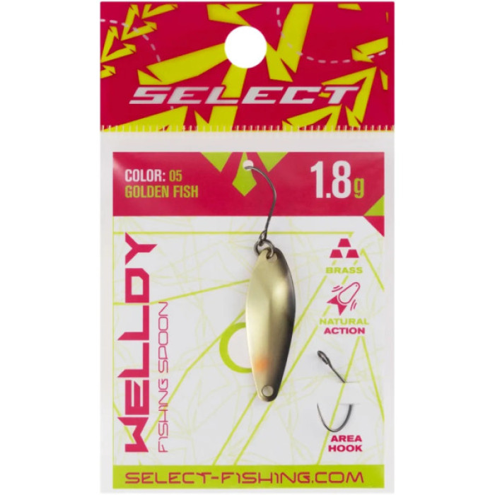Блешня Select Welldy 1.8g 31mm 05 Golden Fish (1870.80.83)