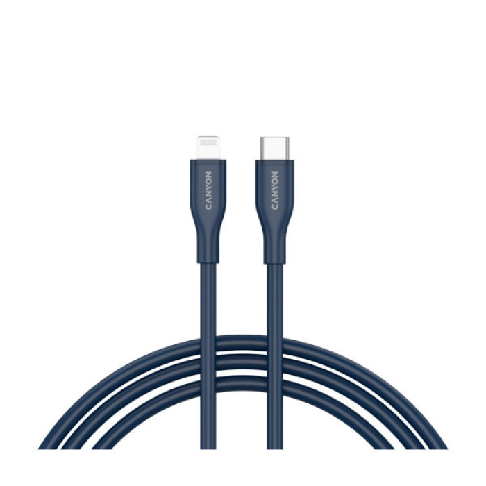 Дата кабель USB-C to Lightning 1.0m CLNM60 C-L 60W MFI Silicon Blue Canyon (CNS-CLNM60SC10DB)