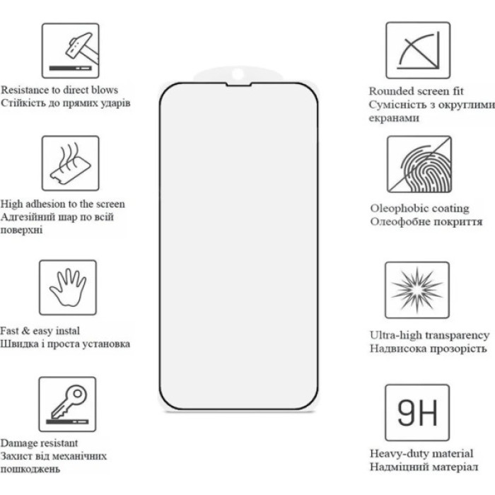 Скло захисне Drobak Ceramics Poco M5S / Poco M4 Pro 4G (595972)