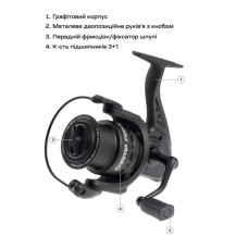 Котушка Brain Champ Feeder 5000 3+1BB 4.81 (1858.80.74)