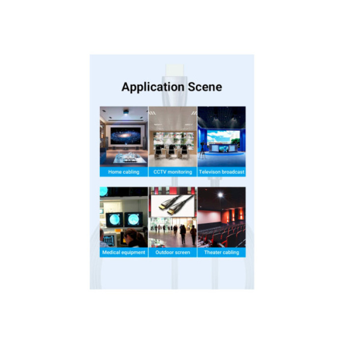 Кабель мультимедійний HDMI to HDMI 50.0m V2.0 Optical 4K 60Hz 18Gbps Dolby 7.1 PVC Black Zinc Alloy VENTION (ALABX)