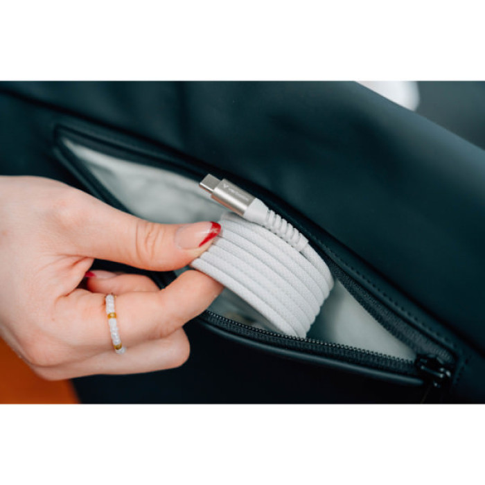 Дата кабель USB-C to USB-C 1.2m Magnetic 100W gray Verbatim (31854)