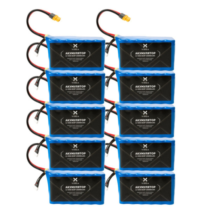 Акумулятор для дрона Vinga Li-Ion 6S3P 15000mAh коробка 10 шт (JHY Li-Ion 21700 5000mAh) (V6S3P-10PCS-15000MAH)