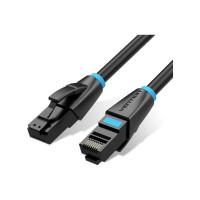 Патч-корд 1м, UTP cat 7 RJ-45 black Vention (IBKBF)