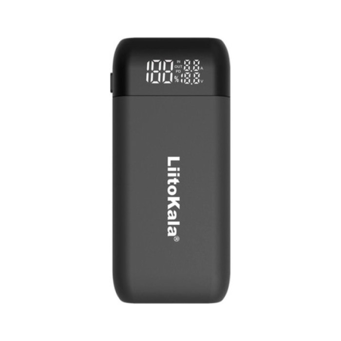 Зарядний пристрій для акумуляторів Liitokala 2 Slots, w func. Powerbank/PD/QC, USB/Type-C, LED disp, 18650/21700 (Lii-MP2)