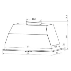 Витяжка кухонна Grunhelm GVC 020 W
