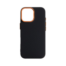 Чохол до мобільного телефона Armorstandart LikeCarbon2 SE MagCase Apple iPhone 17 Kevlar Black Orange (ARM89163)