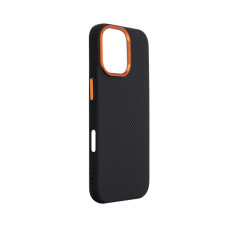 Чохол до мобільного телефона Armorstandart LikeCarbon2 SE MagCase Apple iPhone 17 Kevlar Black Orange (ARM89163)