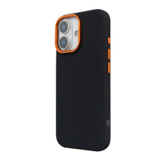 Чохол до мобільного телефона Armorstandart LikeCarbon2 SE MagCase Apple iPhone 17 Kevlar Black Orange (ARM89163)