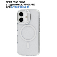 Чохол до мобільного телефона BeCover FIBRA Star Shine MagSafe Apple iPhone 17 White (715417)