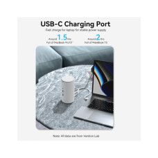 Концентратор Vention USB3.1 Type-C to HDMI/VGA/USB3.0x3/RJ45/SD/TF/TRRS 3.5m/PD/DC100W12-in-1 (TPHWC-EU)