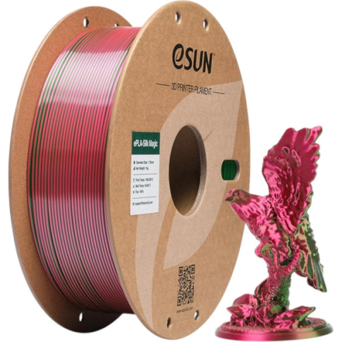 Пластик для 3D-принтера eSUN ePLA-Silk Magic 1кг, 1.75мм, Red Green (EPLA-SILKMAGIC-P175RG1)