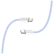 Дата кабель USB-C to Lightning 1.0m 27W purple ColorWay (CW-CBPDCL061-PU)