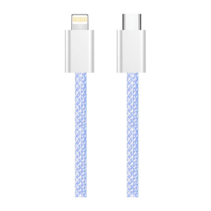 Дата кабель USB-C to Lightning 1.0m 27W purple ColorWay (CW-CBPDCL061-PU)