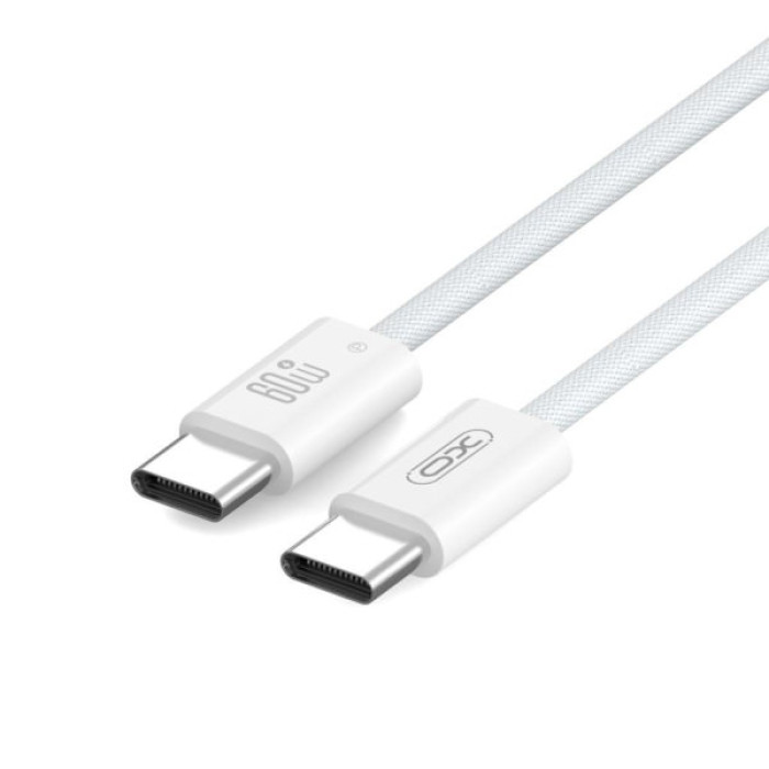 Дата кабель USB-C to USB-C 1.0m 60W white XO (CB-Q73CC)