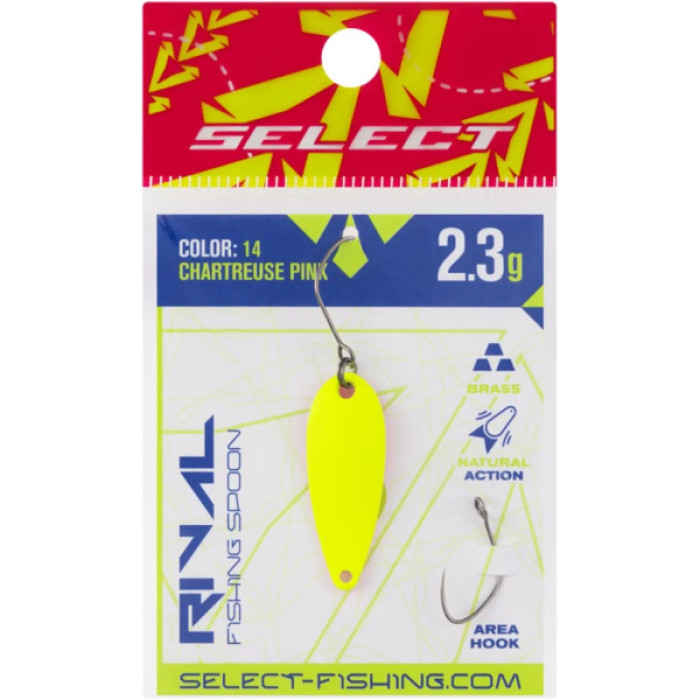 Блешня Select Rival 2.3g 30mm 14 Chartreuse Pink (1870.80.13)