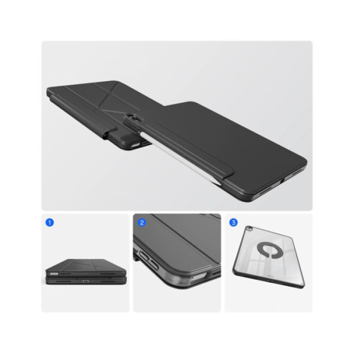Чохол до планшета BeCover Ultra Slim Origami Flex Apple iPad Air 11" M4 2026 Black (715181)