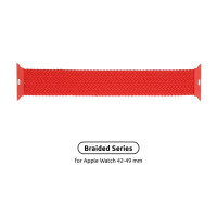 Ремінець до смарт-годинника Armorstandart Braided Solo Loop для Apple Watch 49/46/45/44/42 (Series 1-3) Red Size 8 (160 mm) (ARM58082)