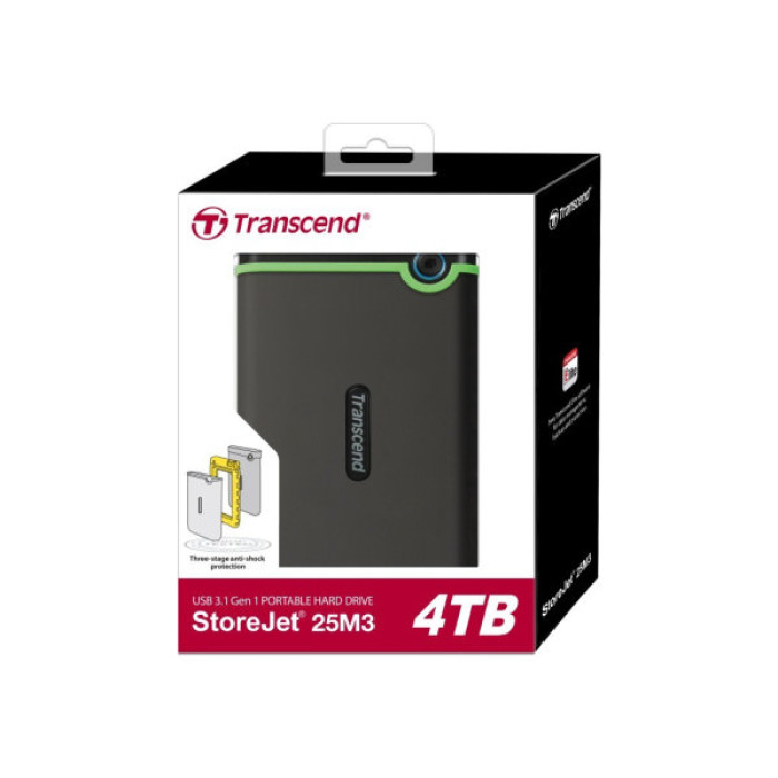Зовнішній жорсткий диск 2.5" 4TB Transcend (TS4TSJ25M3S)