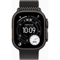 Смарт-годинник Apple Watch Ultra 3 GPS + Cellular 49mm Black Titanium Case with Black Titanium Milanese Loop - Medium (MF1Q4QP/A)