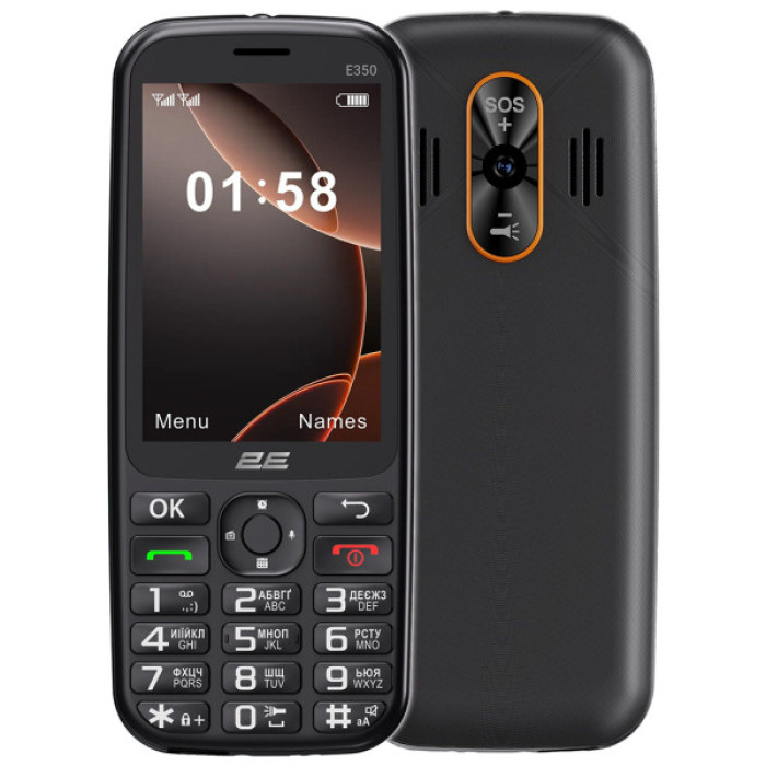 Мобільний телефон 2E E350 Black (694743656879)