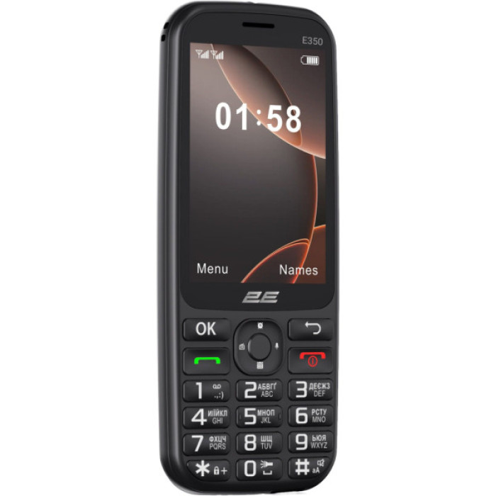 Мобільний телефон 2E E350 Black (694743656879)