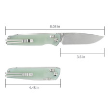 Ніж SRM Terrier D2, Natural G10, Stonewash (258L-GC)
