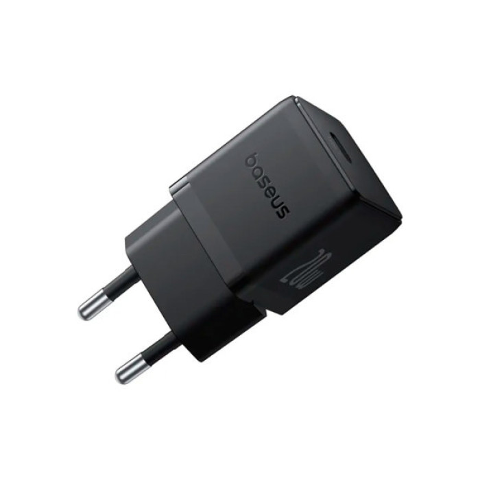 Зарядний пристрій Baseus Palm Fast Charger 1C 20W + Cable 1.0m Type-C 60W black (P10111602113-01)