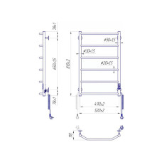 Сушарка для рушників MARIO Трапеція НР-І (2.3.2815.10.P)