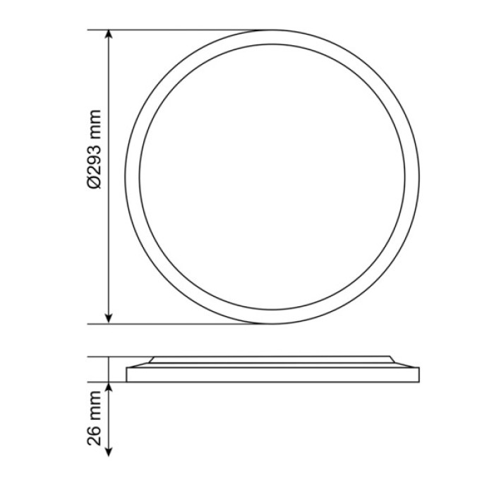 Світильник Videx DL5R 22W 3000K-4000K-5000K White (VL-DL5R-22CW)