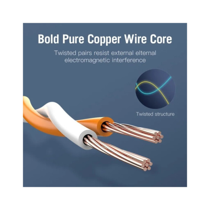 Патч-корд 1м, S/FTP cat 7 RJ-45 black Vention (ICDBF)