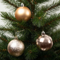 Ялинкова іграшка House Of Seasons Кульки Пластик 27 шт D8 см Персик (8720967923410)