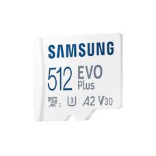 Карта пам'яті Samsung 512 GB microSDXC Class 10 UHS-I U3 V30 A2 EVO Plus+SD Adapte (MB-MC512SA/EU)