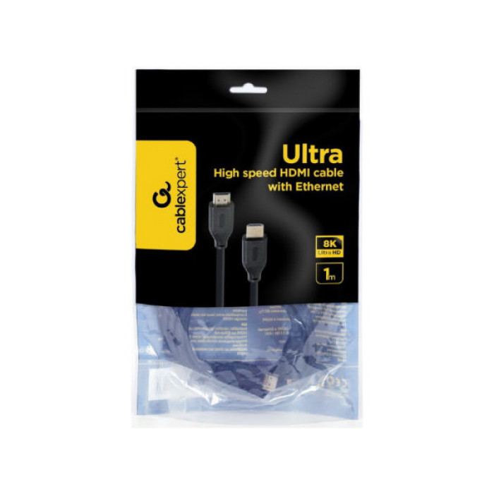 Кабель мультимедійний HDMI M to HDMI M 1.0m V2.1 Cablexpert (CC-HDMI8K-1M)