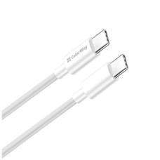 Дата кабель USB-C to USB-C 2.0m 3A 65W white ColorWay (CW-CBPDCC056-WT)