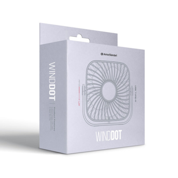 USB вентилятор Armorstandart WindDot AF1 USB-A Dark Blue (ARM85147)