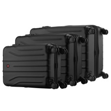 Набір валіз Wenger Oryson 3 в 1 (S,M,L) пластик, 4 колеса, чорний (653171)