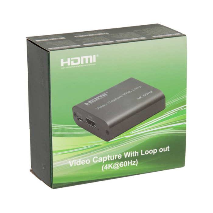 Пристрій захоплення відео PowerPlant HDVC5 HDMI 4k/60hz (CA914166)
