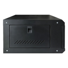 Шафа настінна GEAR 4U 19" 600x450x280 мм, + полка 19", black (GWMSN-4U-600-450)