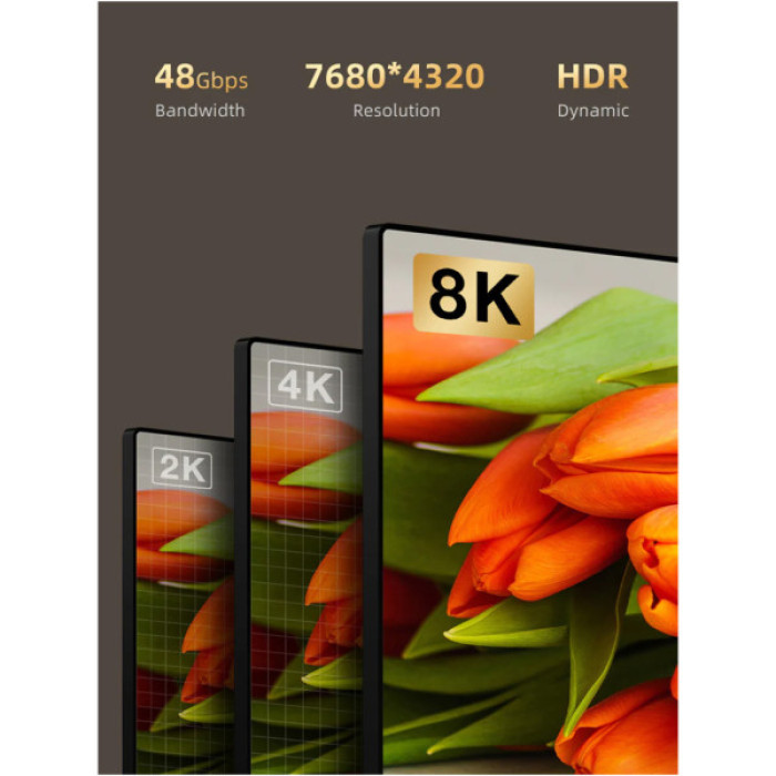Кабель мультимедійний HDMI M to HDMI M 50.0m V2.1 AOC Cabletime (CA914036)