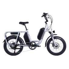 Електровелосипед Dorozhnik 20" ADAMANT HDD рама-18,5" 48B 17.5+12.5А*г 1000Вт 2026 срiблястий (ELB-D-20-080)