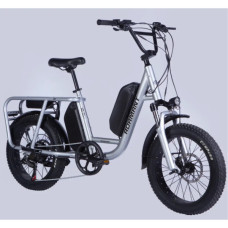 Електровелосипед Dorozhnik 20" ADAMANT HDD рама-18,5" 48B 17.5+12.5А*г 1000Вт 2026 срiблястий (ELB-D-20-080)