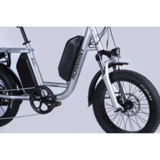 Електровелосипед Dorozhnik 20" ADAMANT HDD рама-18,5" 48B 17.5+12.5А*г 1000Вт 2026 срiблястий (ELB-D-20-080)