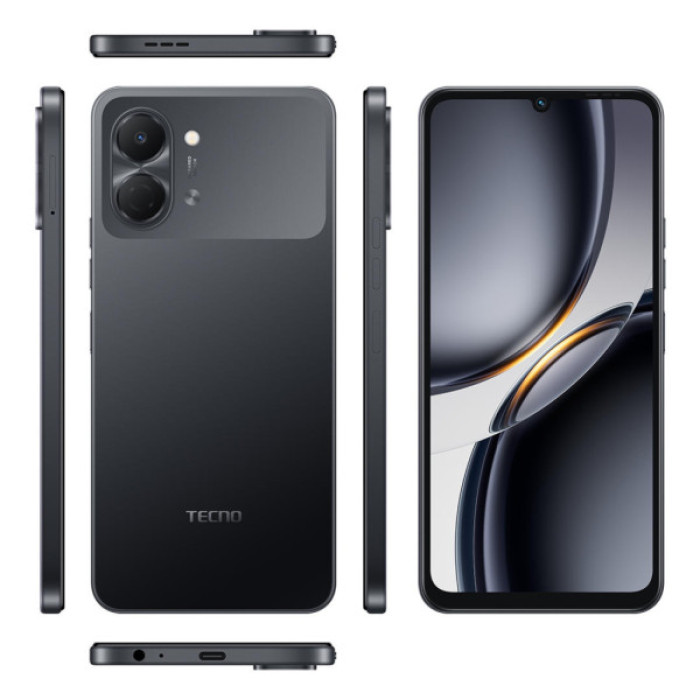 Мобільний телефон Tecno Spark Go 3 4/64Gb Ink Black (4894947105265)
