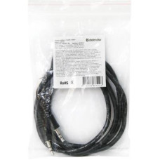 Кабель мультимедійний 3.5mm M to 3.5mm M 1.5m Defender (87510)