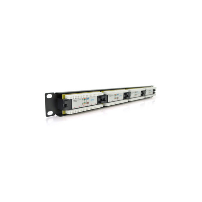 Патч-панель 19" 24хRJ-45 UTP 1U cat.6 PiPo (PP246191U)