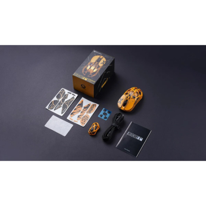 Мишка GravaStar Mercury X Pro 8K RGB Wireless/Bluetooth/USB Battle-Worn Yellow (GS_X_PRO_YLW)