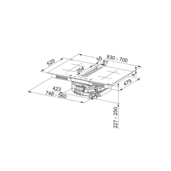 Варочна поверхня Franke Smart 2Gether FSM 7072 4RC HI (340.0731.892)